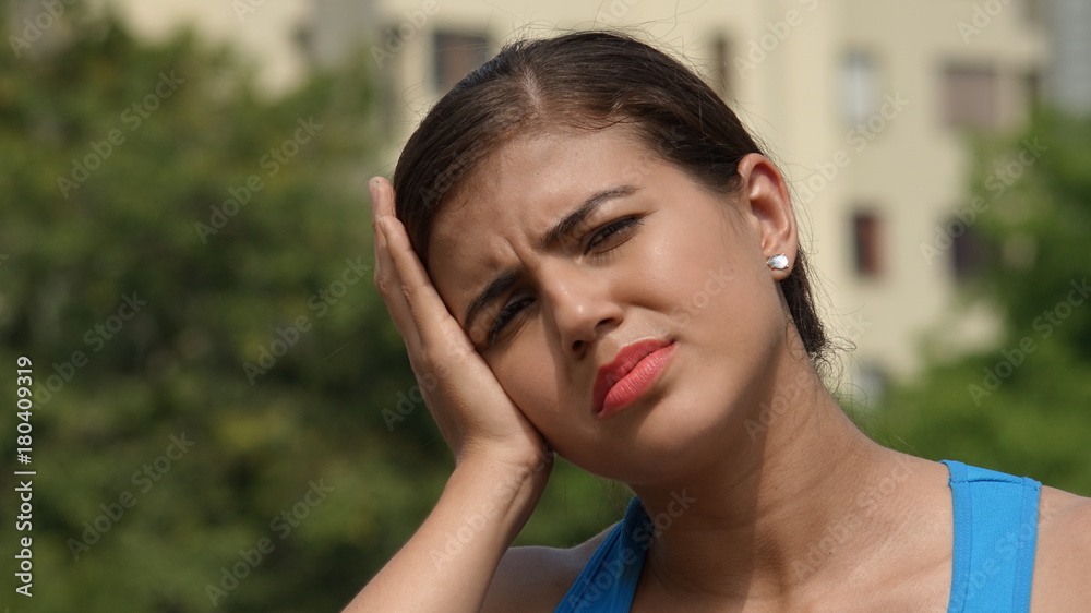 Fototapeta premium Female With Fever