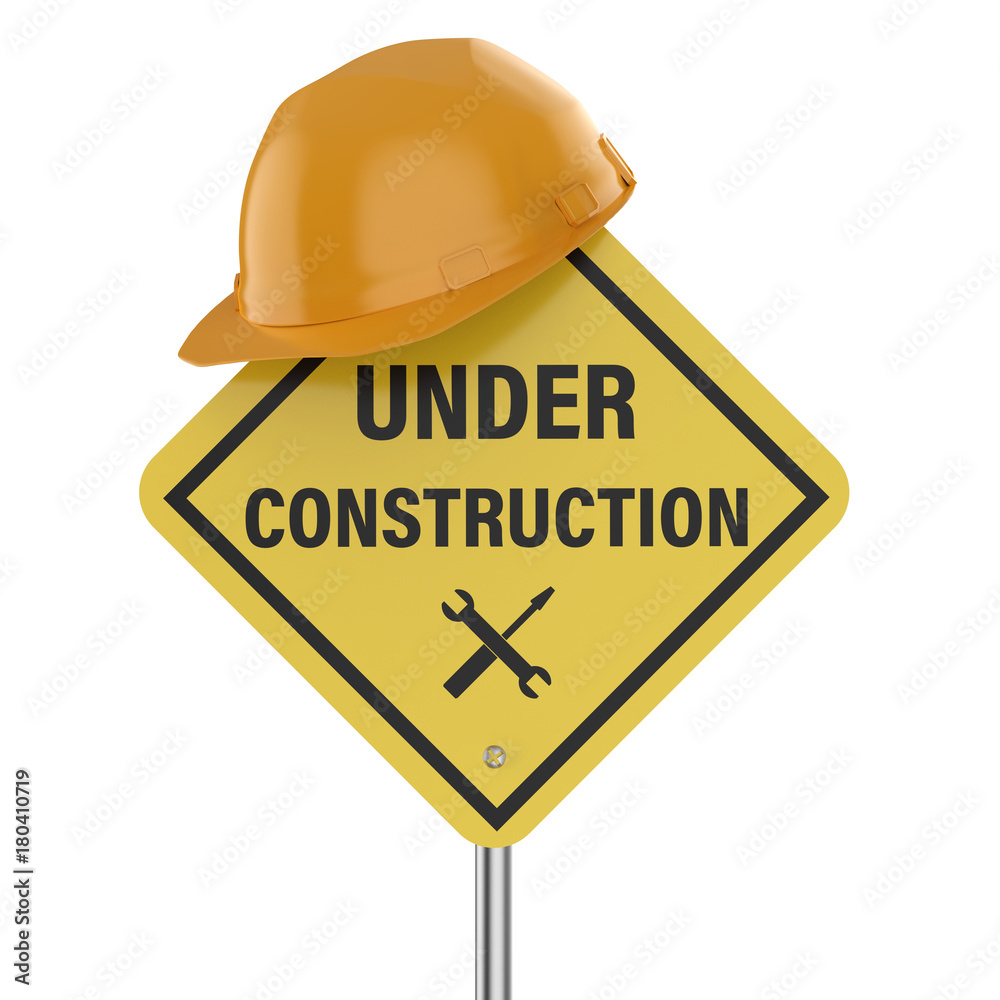 under construction sign under construction sign