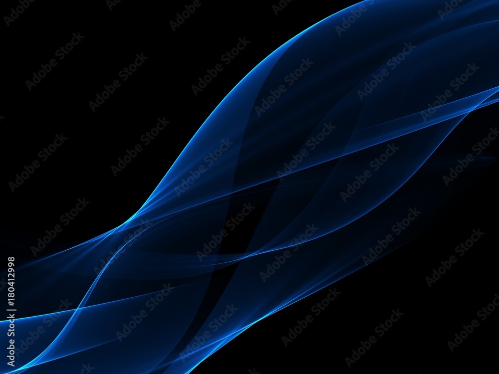      Smoke abstract in blue