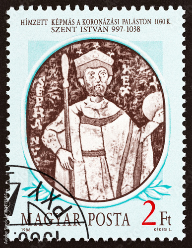 St. Stephen I coronation cloak, 1030 (Hungary 1986)