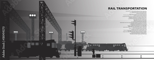 Foto Images of a railway freight station