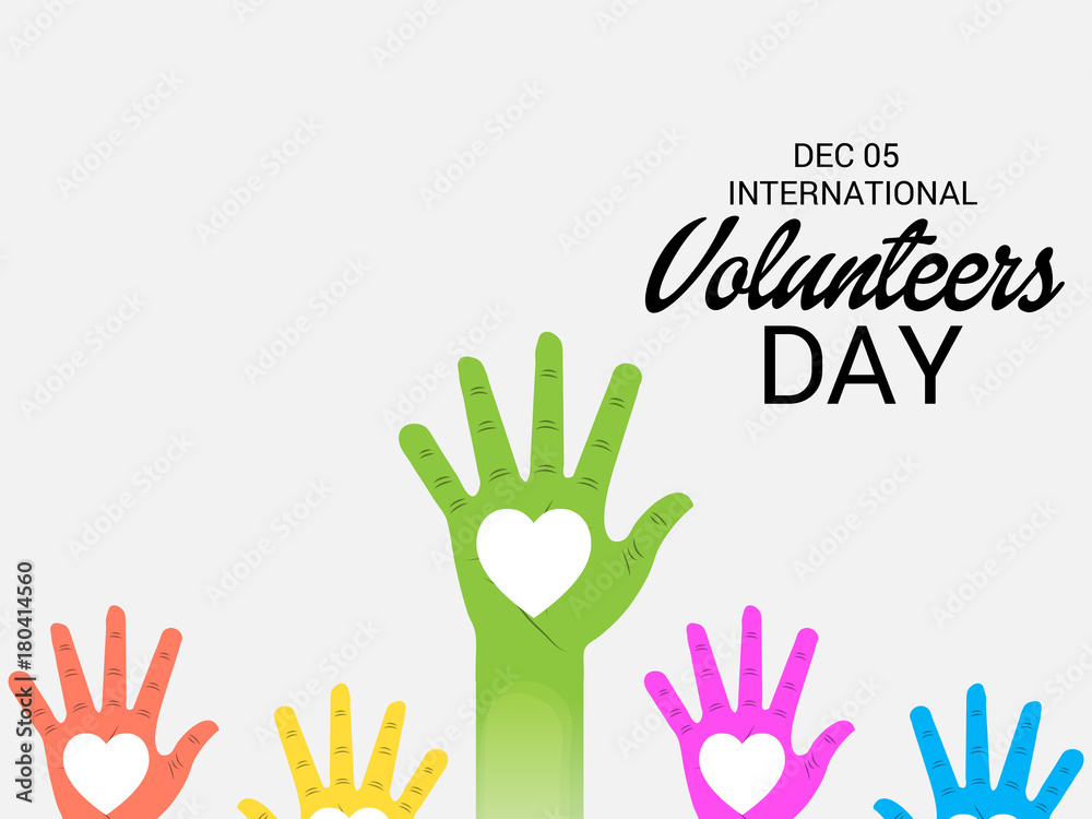 Fototapeta premium International Volunteers Day.