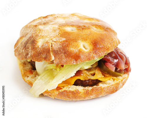jalapeno burger isolated