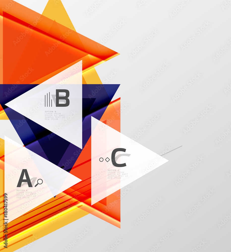 Color triangles background design Color triangles background design