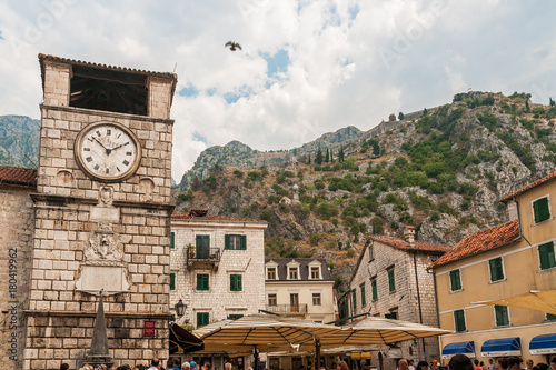 The old town at the Kotor in Montenegro photo