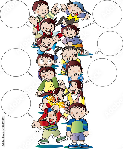 子供の列
