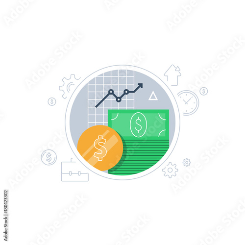 Pension fund, banking services, financial investment, budget plan, finance report, income growth, retirement savings