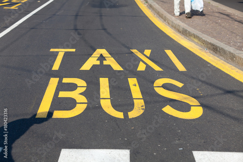 Wallpaper Mural Taxi And Bus Lane Torontodigital.ca