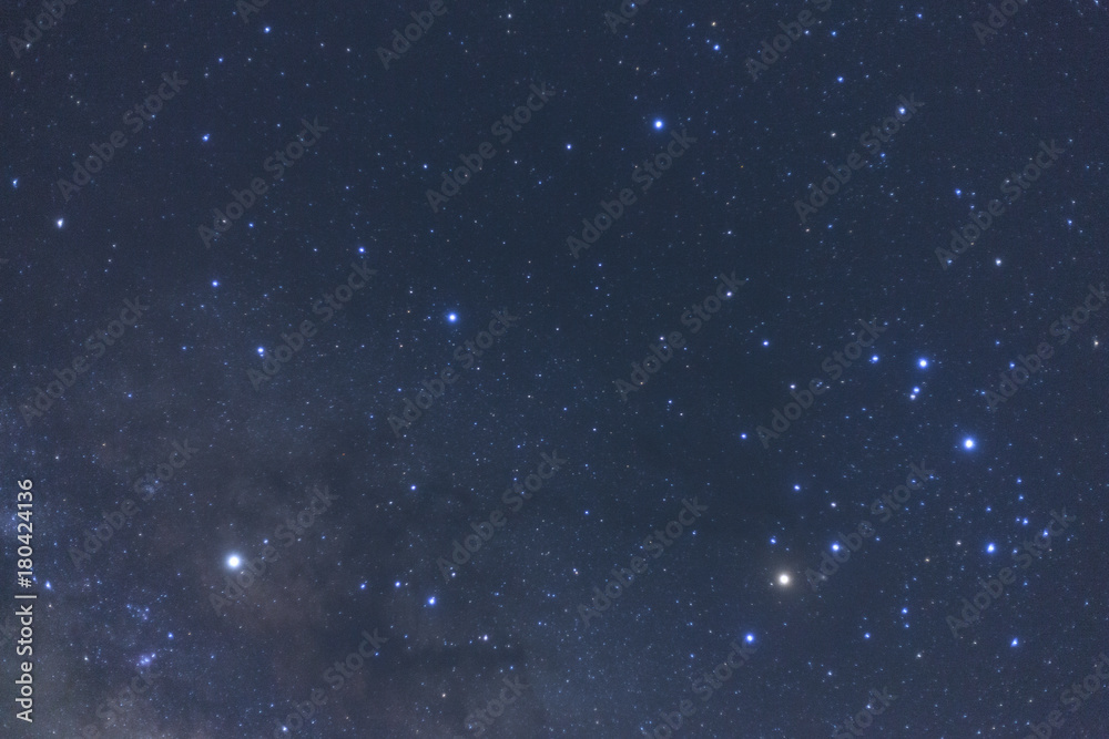 Obraz premium Milky way galaxy with stars and space dust in the universe