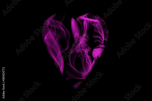 Corazón de humo rosa. © Gabrieuskal