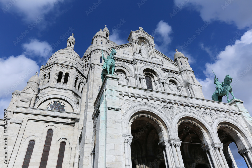 The Basilica of the Sacred Heart of Paris.