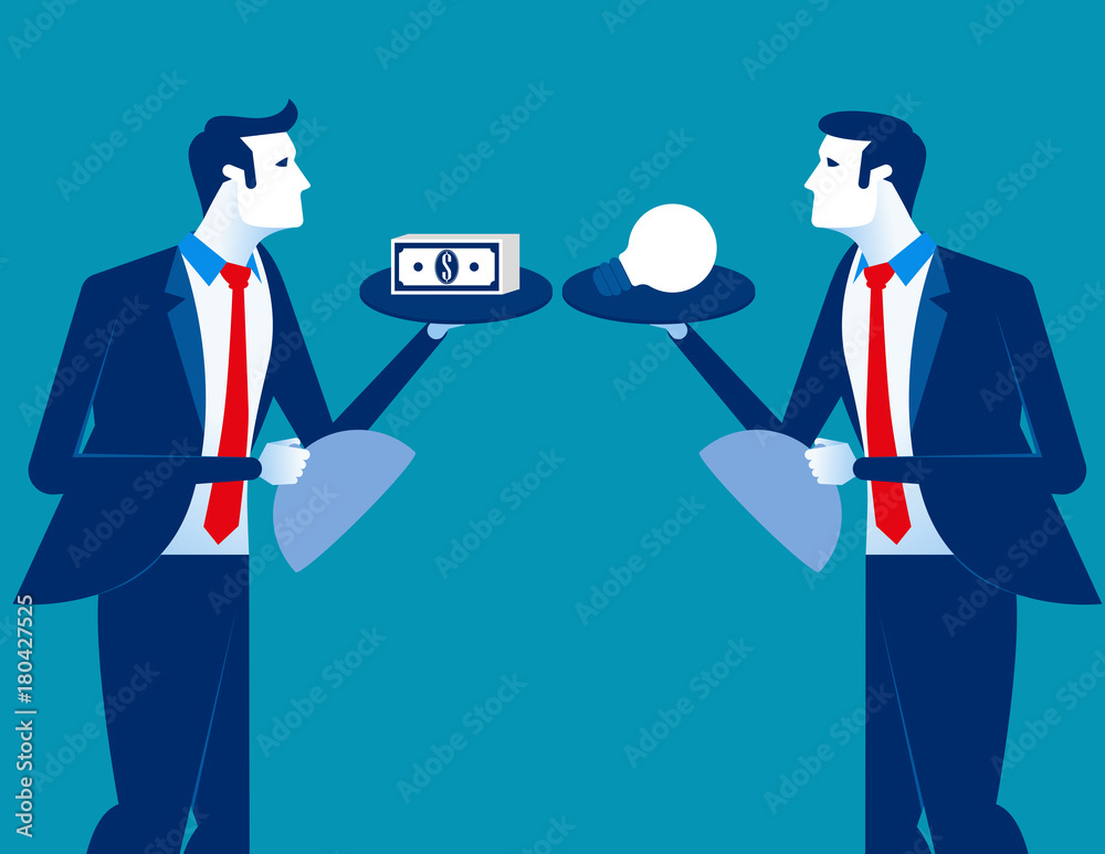 Business trading. Concept business vector illustration. Flat design style. Business trading. Concept business vector illustration. Flat design style.