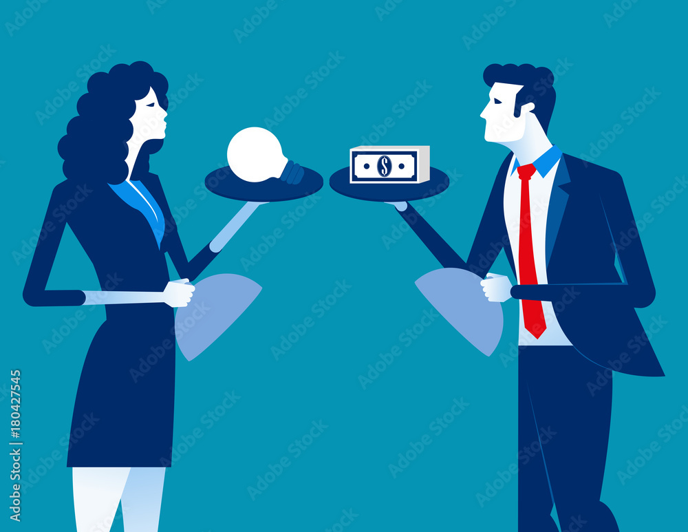 Business trading. Concept business vector illustration. Flat design style. Business trading. Concept business vector illustration. Flat design style.