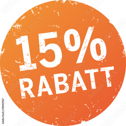 Button 15 Prozent Rabatt