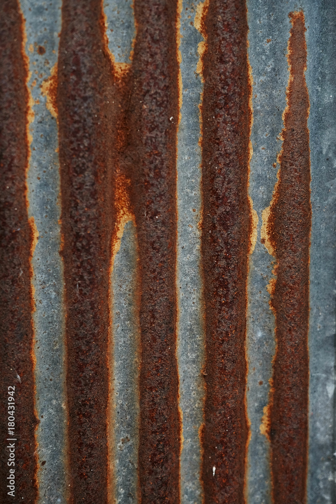 Rust on the zinc for background and texture Rust on the zinc for background and texture