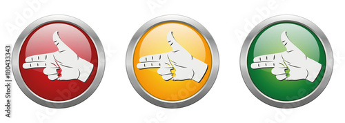 Modern Button Vector Pistol