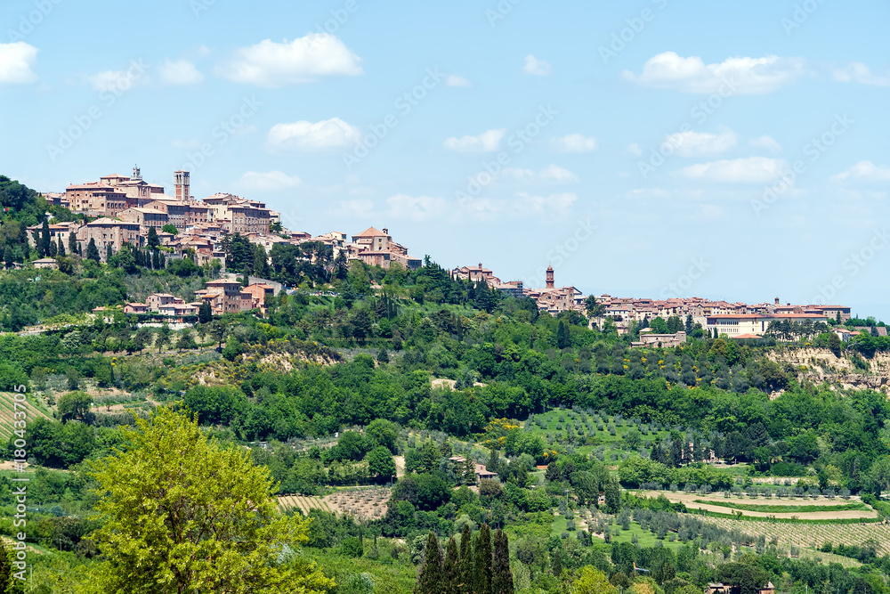 Picturesque Typical Traditional Italian Village In Tuscany - Tuscany, Italy