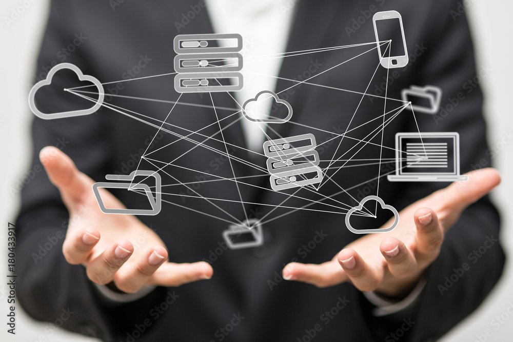 Obraz premium cloud computing