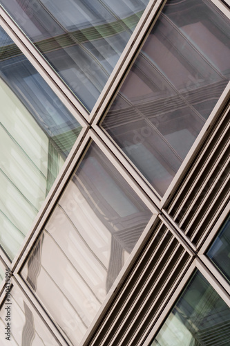 windows of modern business tower