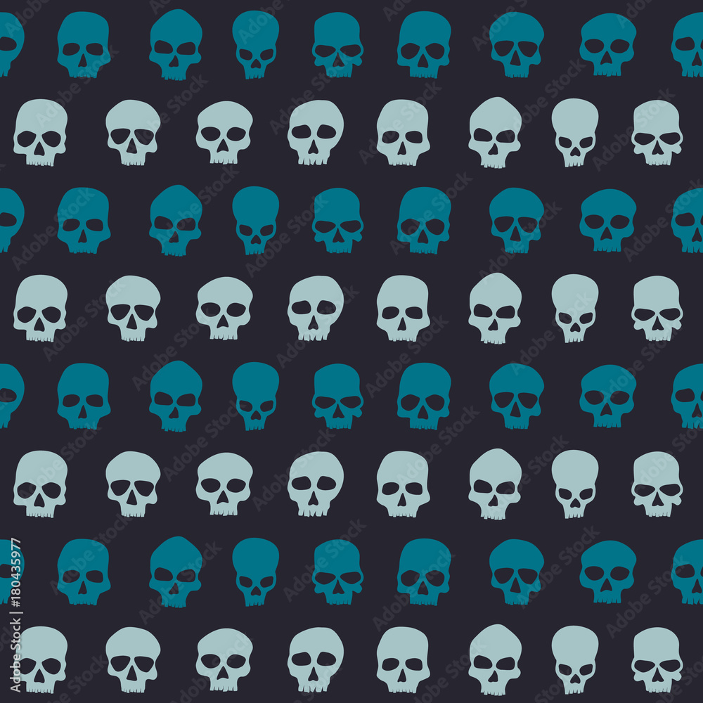 Seamless pattern with skulls for your design Seamless pattern with skulls for your design