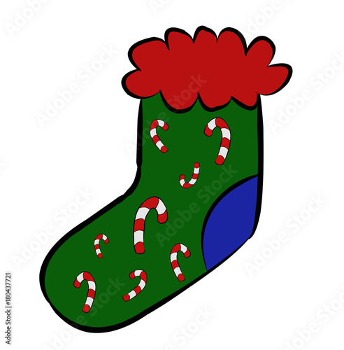 (Weihnachts-) Socke bzw. Strumpf