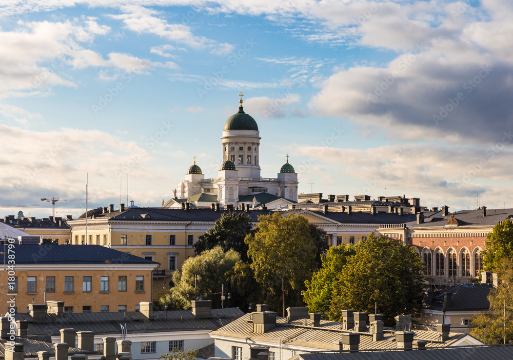 Helsinki cityscape in Finland capital city