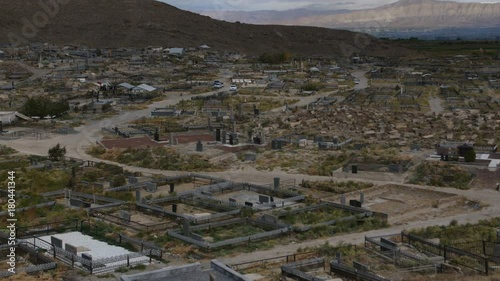 Old cemetery in the middle of the valley
