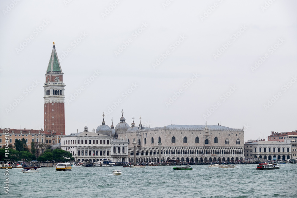 The Doges' Palace and St. Mark's Square. Venice, Italy