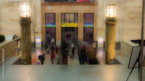 Milan Central Station timelapse shaded, with crisp details
