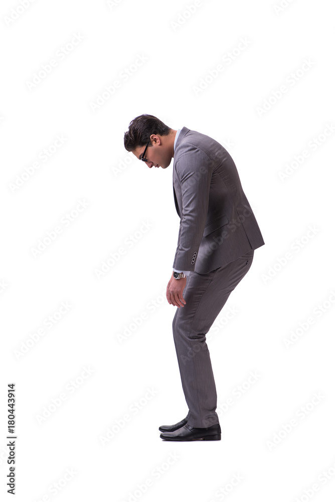 Puppet businessman isolated on white background Puppet businessman isolated on white background