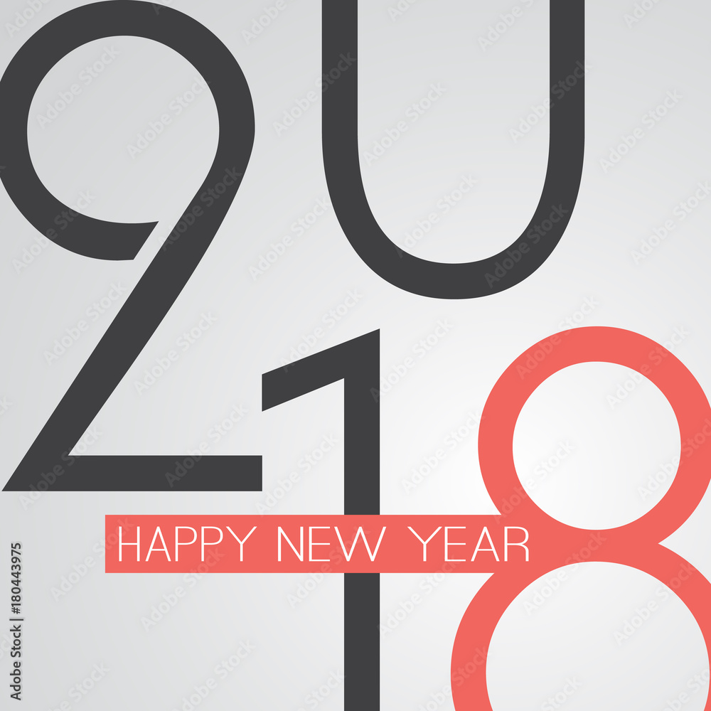 Best Wishes - Abstract Retro Style Happy New Year Greeting Card or Background, Creative Design Template - 2018 Best Wishes - Abstract Retro Style Happy New Year Greeting Card or Background, Creative Design Template - 2018