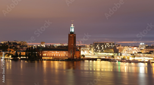 Stockholm City Hall and General view of Stockholm, Sweden