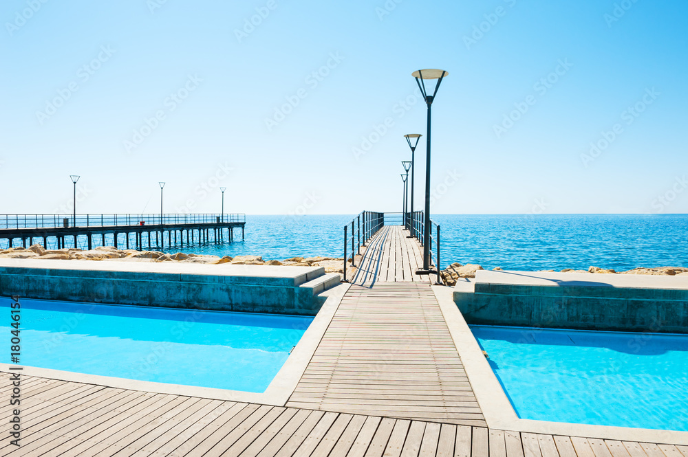Sea promenade in Limassol, Cyprus