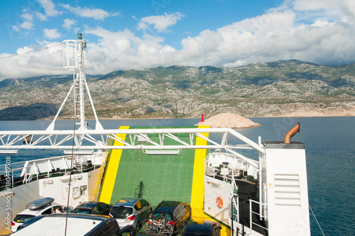 ferry sailing in the Mediterranean