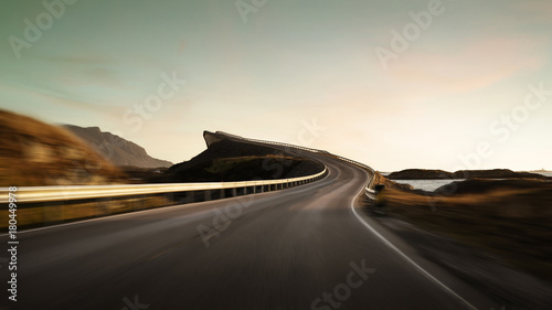 Storseisundet Bridge on Atlantic Road in Norway