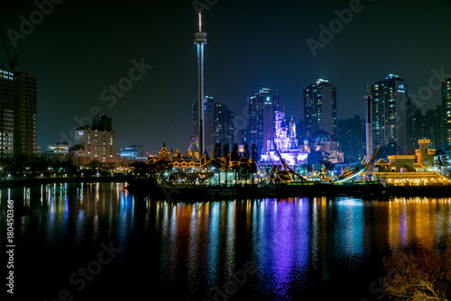 panorama of Seoul city in south korea