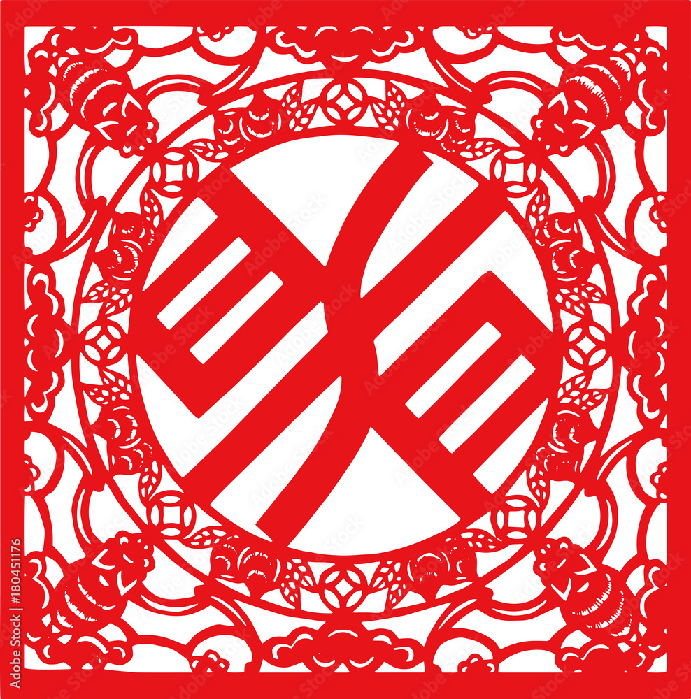 Chinese traditional folk culture Spring Festival stickers Chinese traditional folk culture Spring Festival stickers