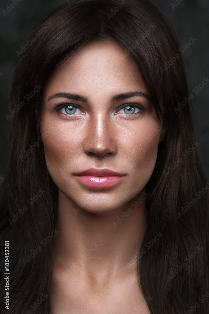 Beautiful woman with clean make-up Beautiful woman with clean make-up