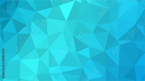 Blue Aquamarin Polygonal Mosaic Background, Creative Design Templates
