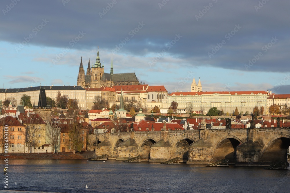 picturesque Charles bridge, Prague, Czech Republic 