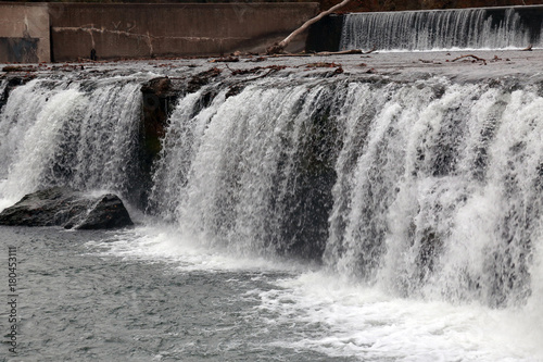 Grand Falls, Joplin, Missouri, USA, waterfall, water drops