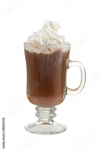 mug hot chocolate with whipped cream