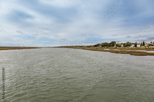 Gilao River and wetlands near Tavira, Portugal