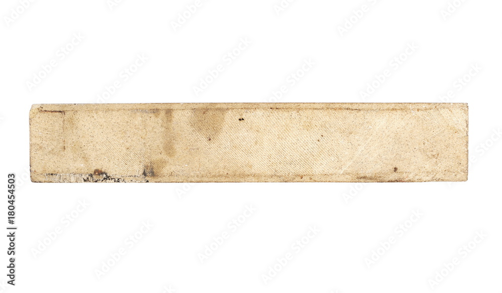 Old whetstone isolated on white background Old whetstone isolated on white background
