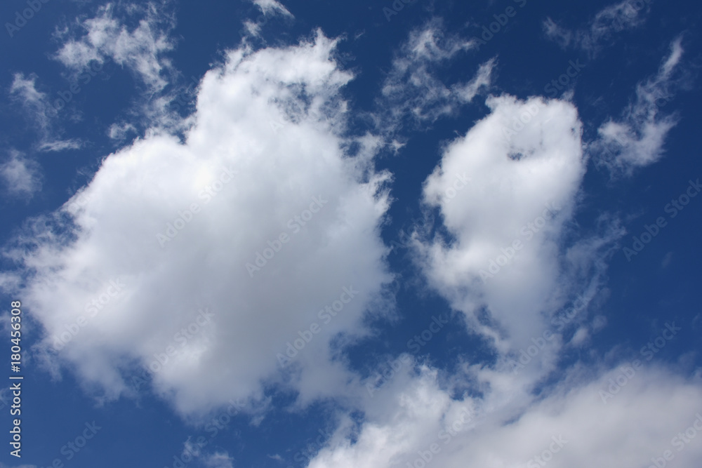 Obraz premium 青空と雲「雲の風景」（へんてこな、変わった、奇妙などのイメージ）