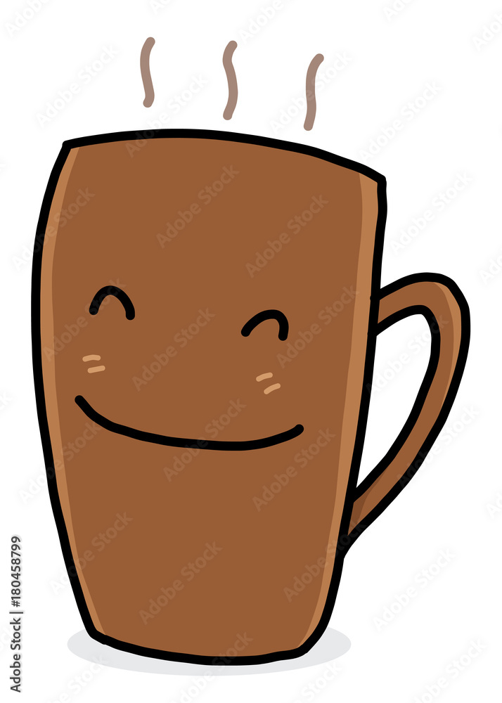 Vektorová grafika „coffee mug cartoon / vector and illustration, hand drawn  style, isolated on white background.“ ze služby Stock | Adobe Stock