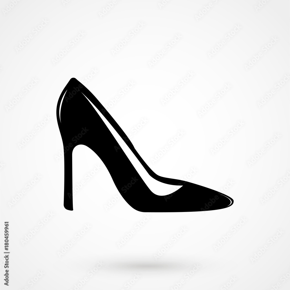 woman shoes vector icon woman shoes vector icon
