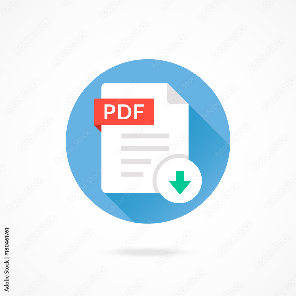 Download PDF icon. Download document. Vector round icon with long shadow design Download PDF icon. Download document. Vector round icon with long shadow design