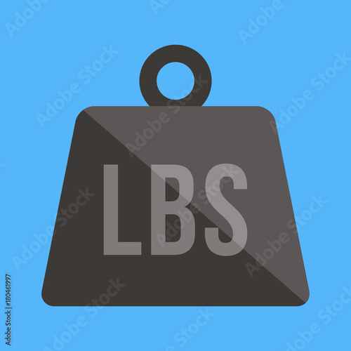 Vector weight pounds icon