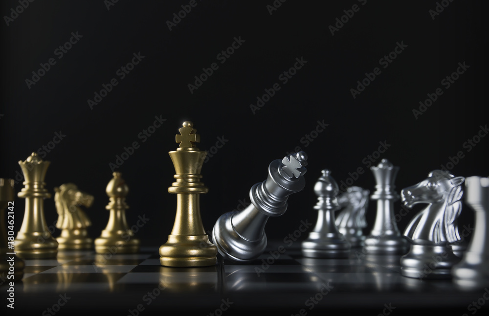 Checkmate In The Chess Game A 3d Illustration Of Defeat Background